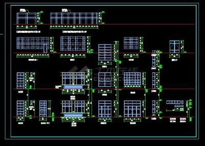 某地区某技术学院教学楼设计cad建筑施工图